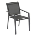 Fauteuil de jardin empilable ESSENTIA Anthracite / Graphite