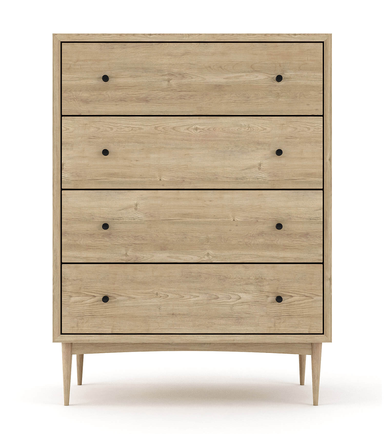 Atten 4-Drawer Tall Dresser