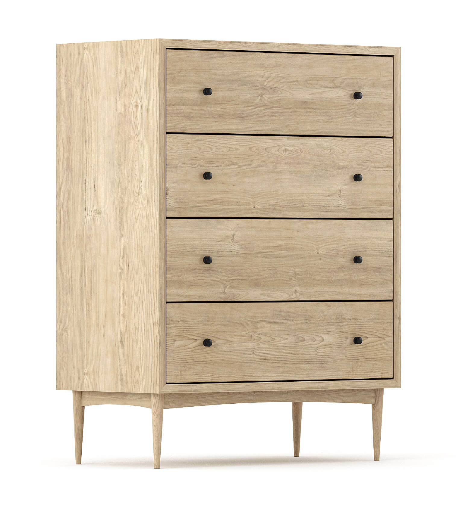 Atten 4-Drawer Tall Dresser