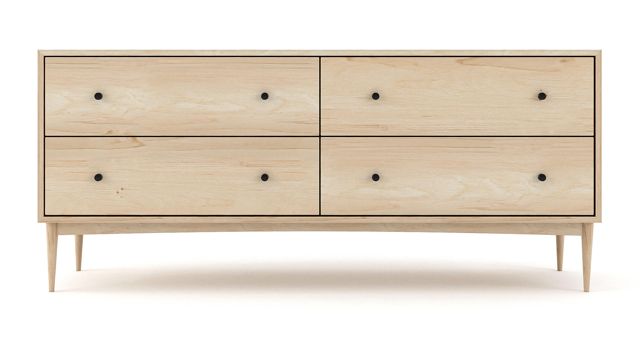 Atten 4-Drawer Wide Dresser