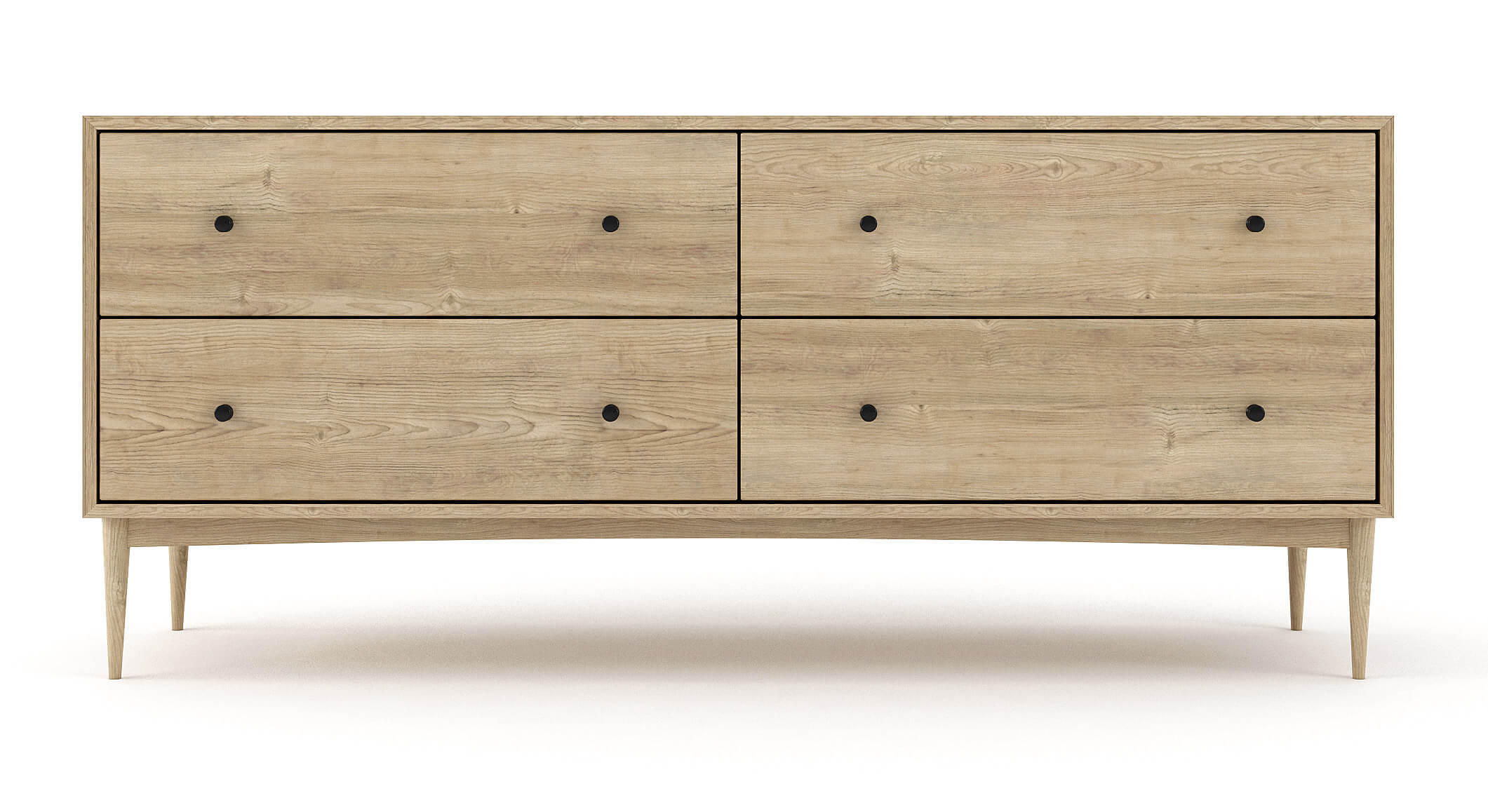 Atten 4-Drawer Wide Dresser