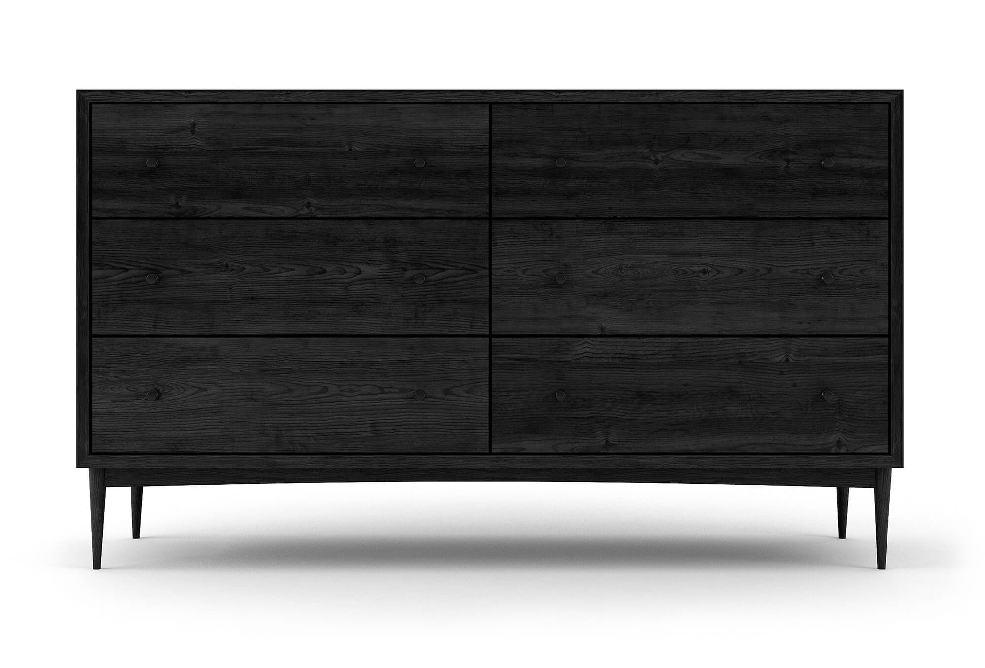 Atten 6-Drawer Wide Dresser