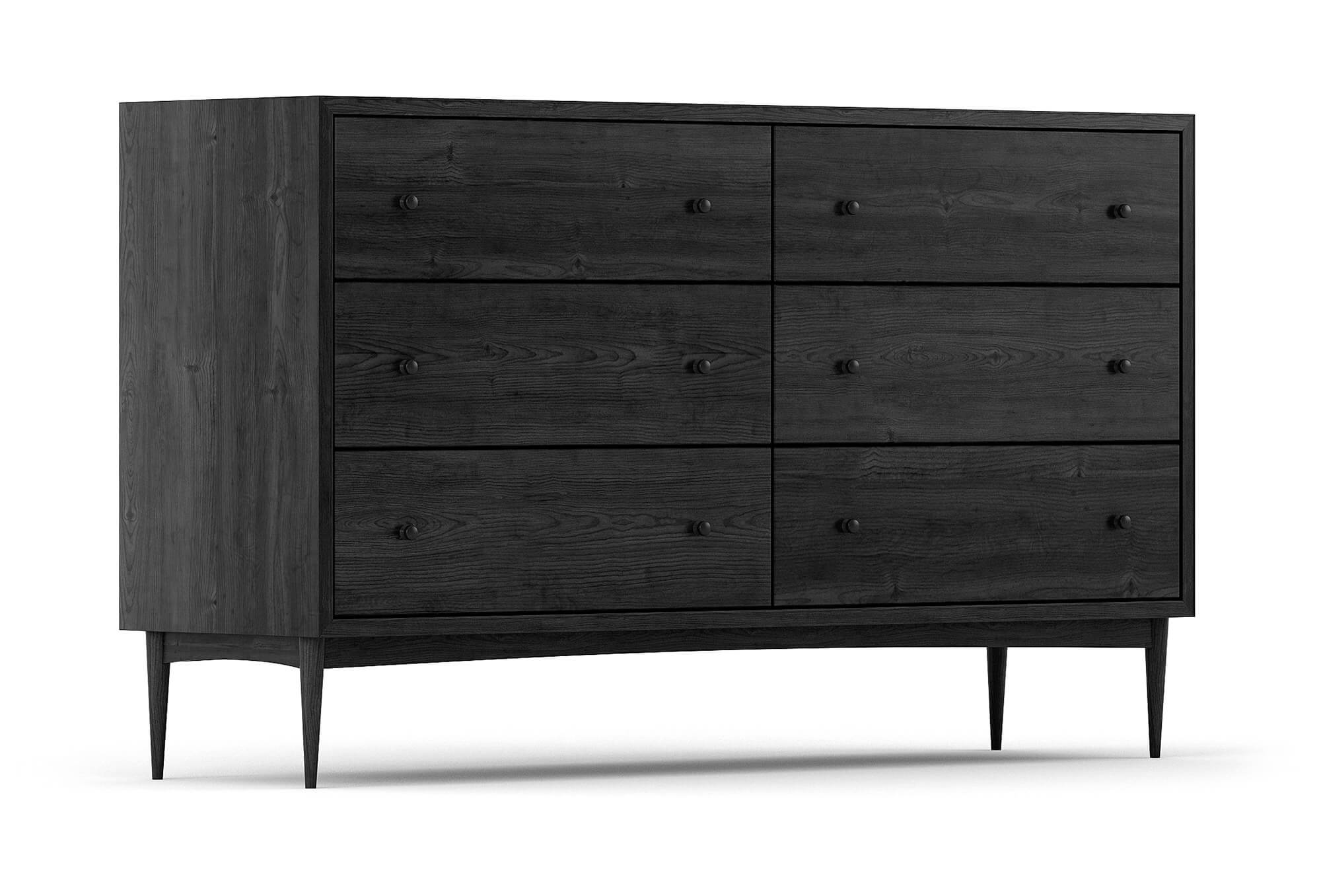 Atten 6-Drawer Wide Dresser