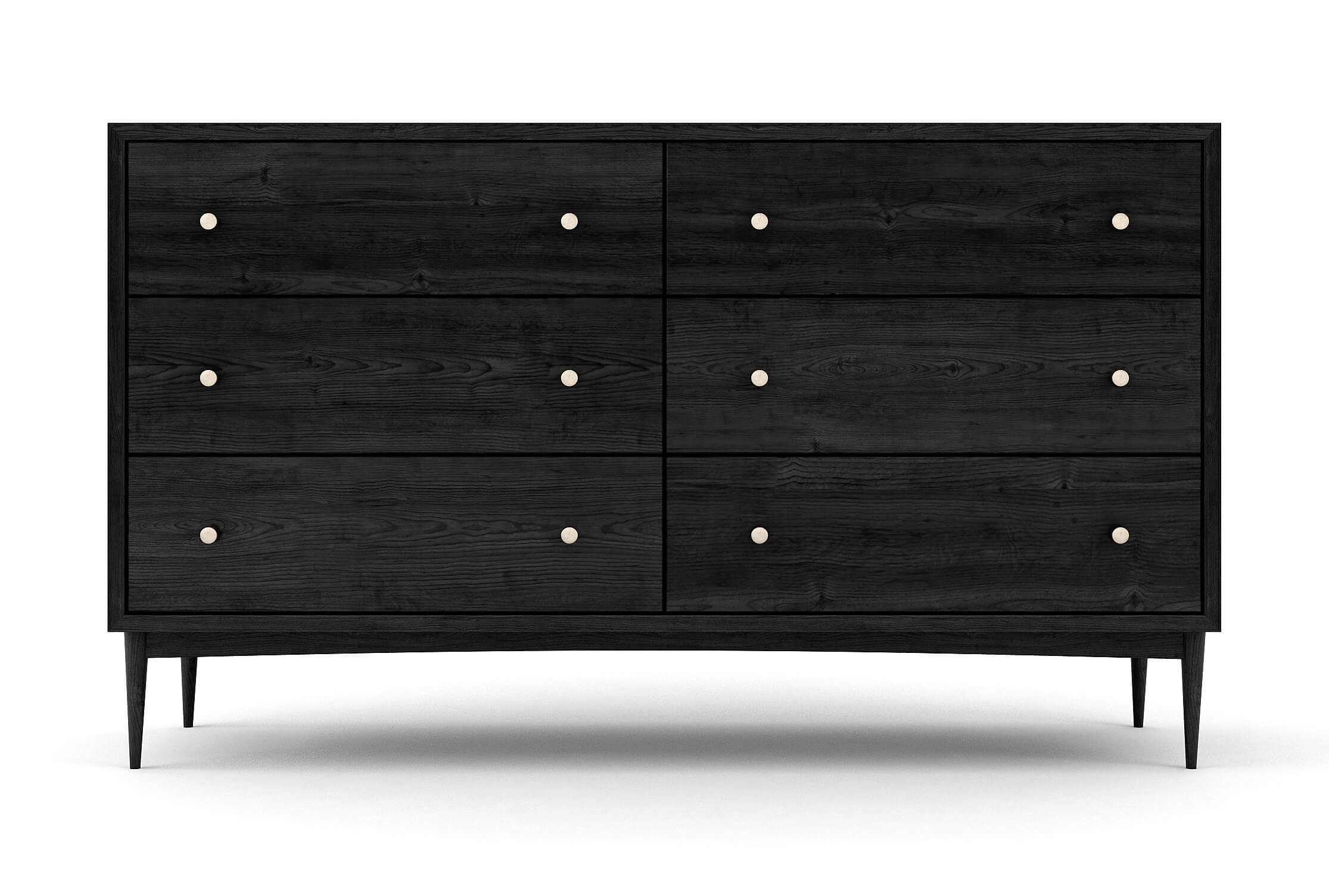 Atten 6-Drawer Wide Dresser