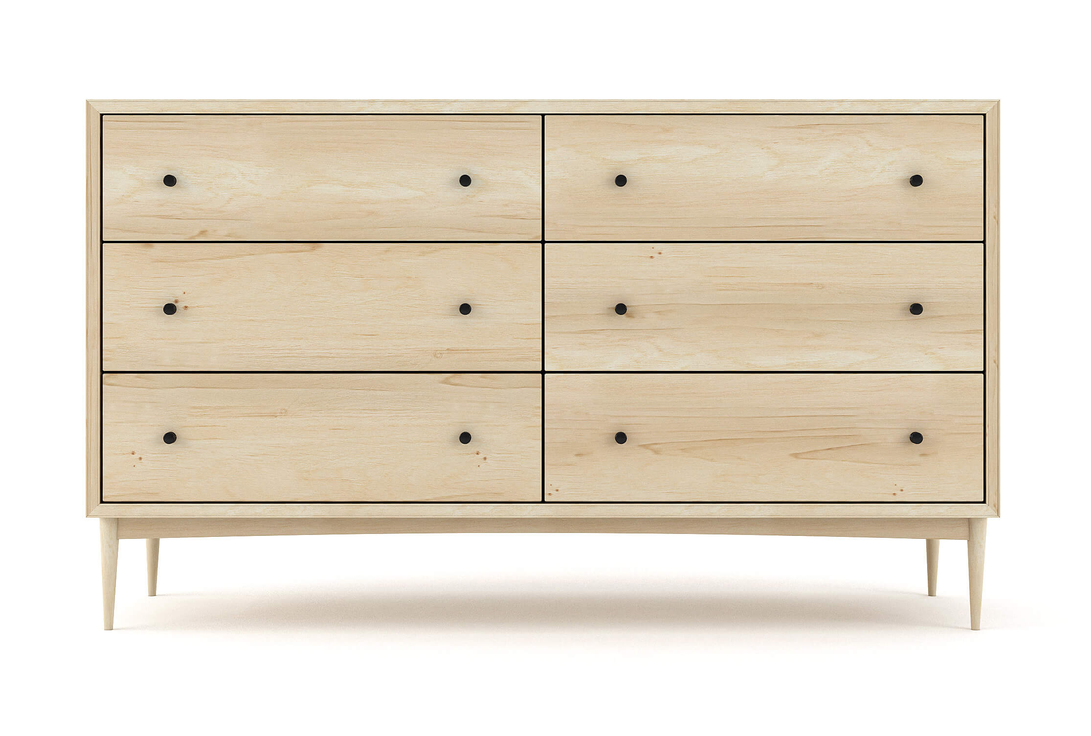 Atten 6-Drawer Wide Dresser