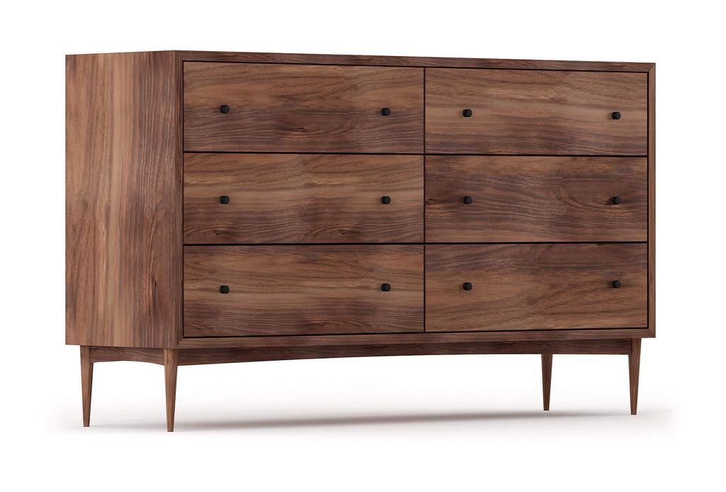 Atten 6-Drawer Wide Dresser