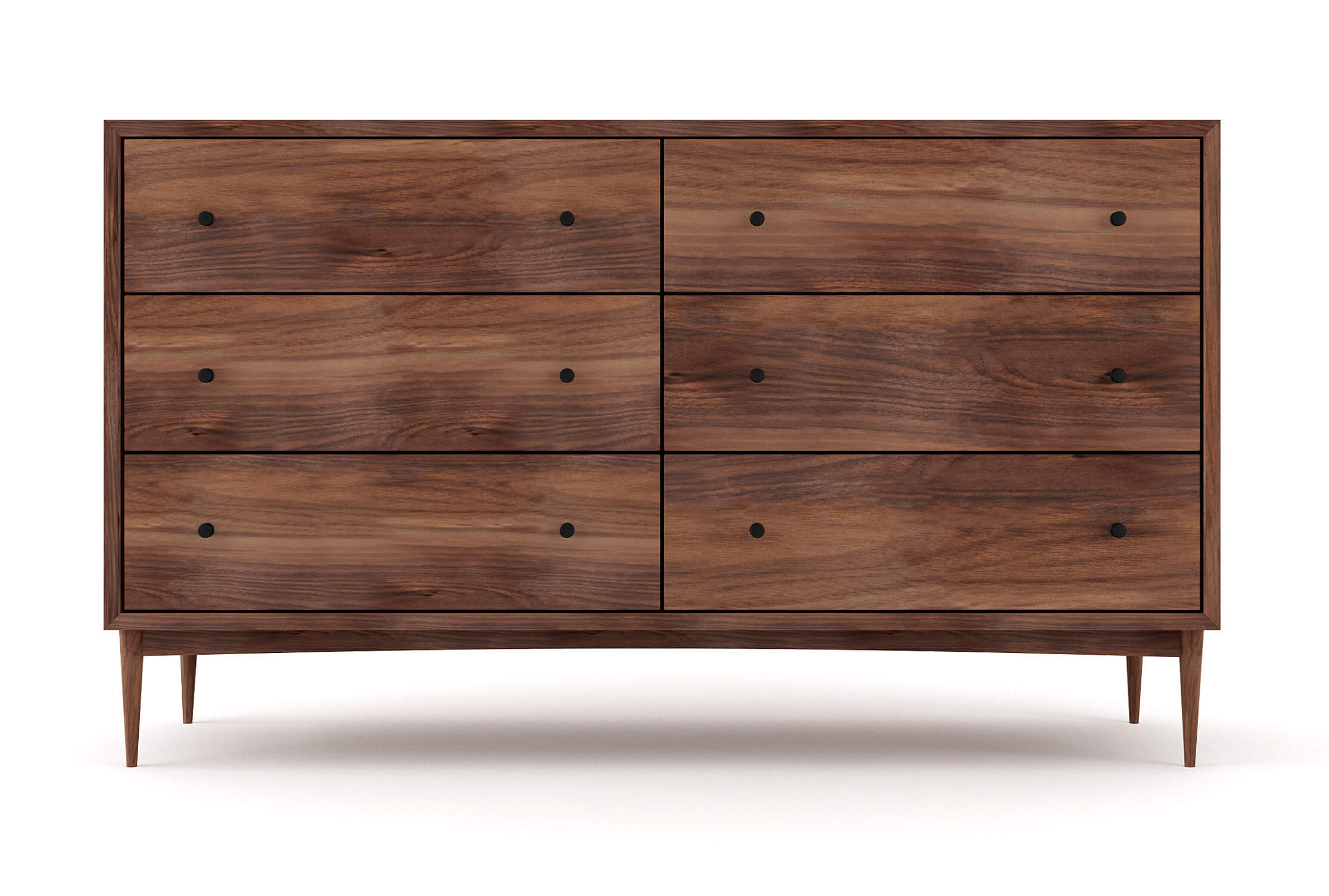 Atten 6-Drawer Wide Dresser