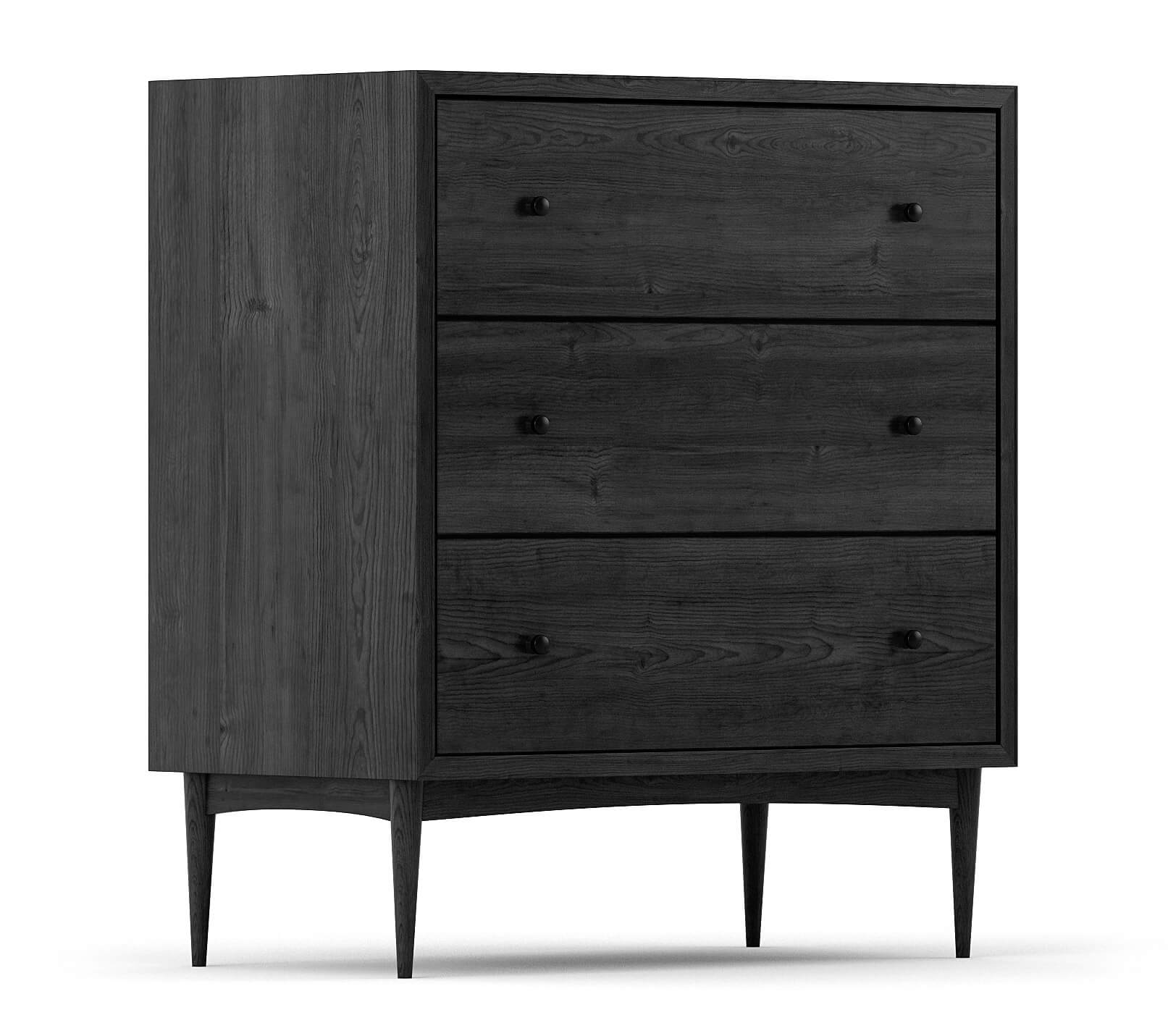 Atten 3-Drawer Tall Dresser