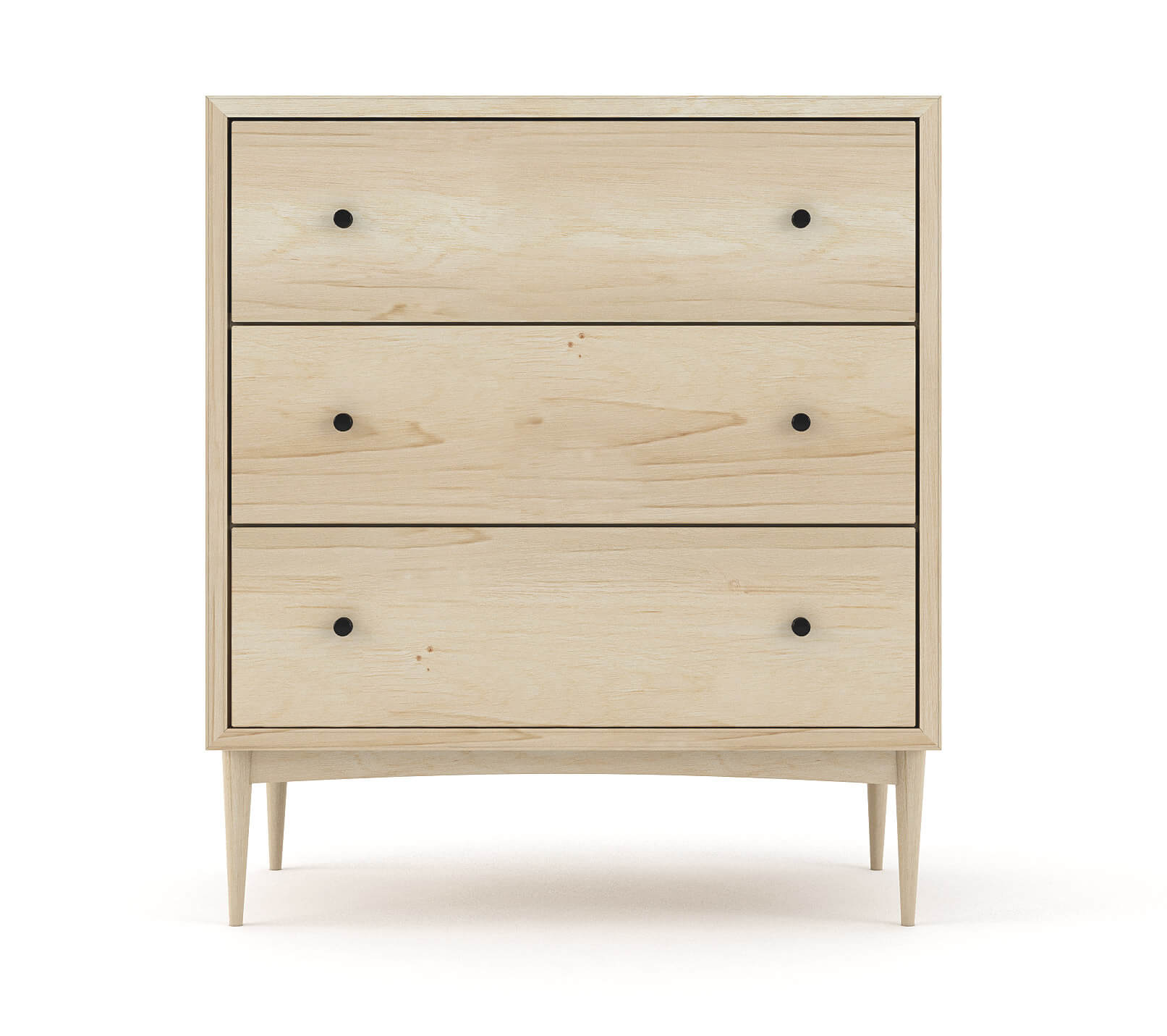 Atten 3-Drawer Tall Dresser