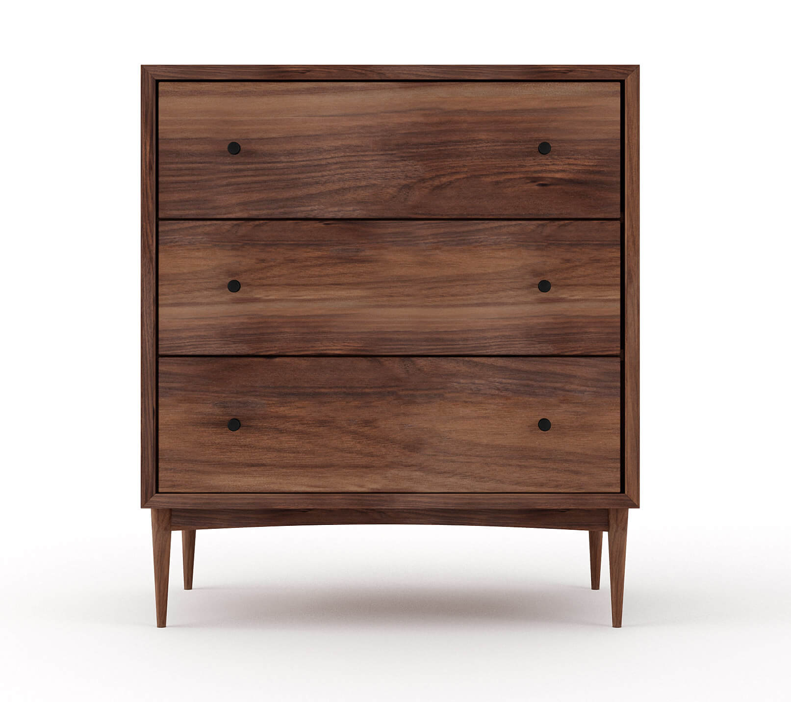 Atten 3-Drawer Tall Dresser