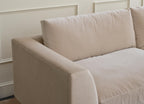 Dekayess Bumper Sectional in Natural Latex
