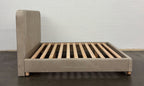 Pippen Bed in Natural Latex and Leather - Cal King