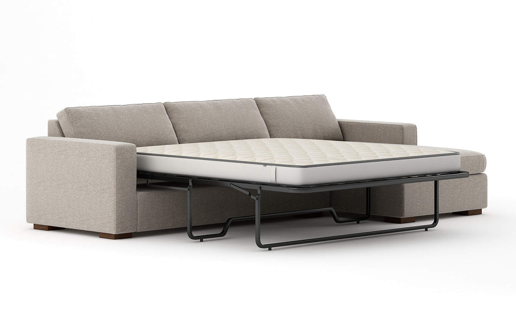 Rio Chaise Sleeper Sectional in Natural Latex
