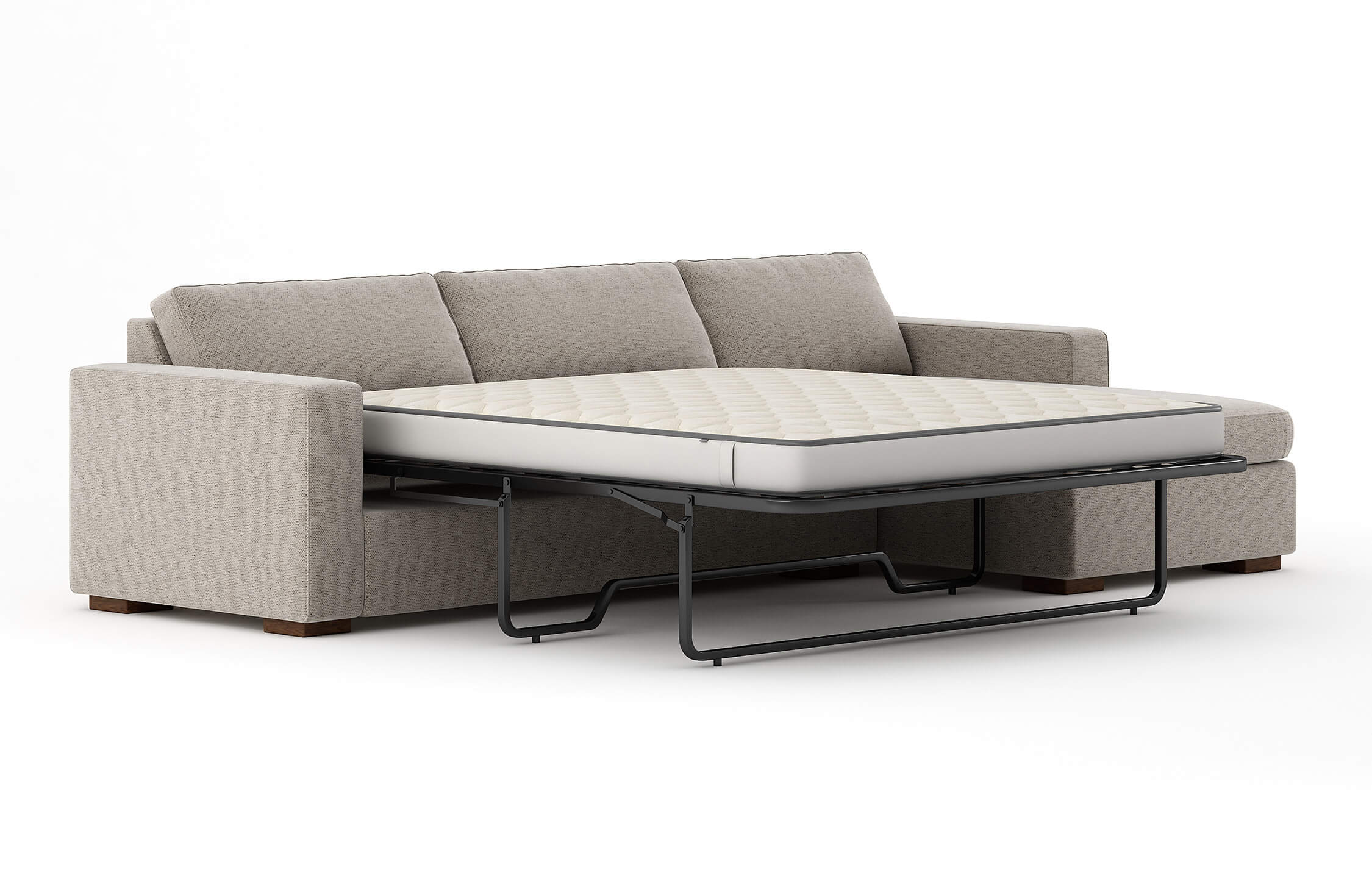 Rio Chaise Sleeper Sectional in Natural Latex