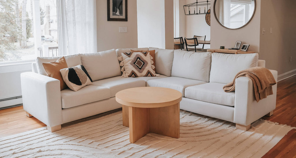 Rio Plush Corner Sectional in Natural Latex