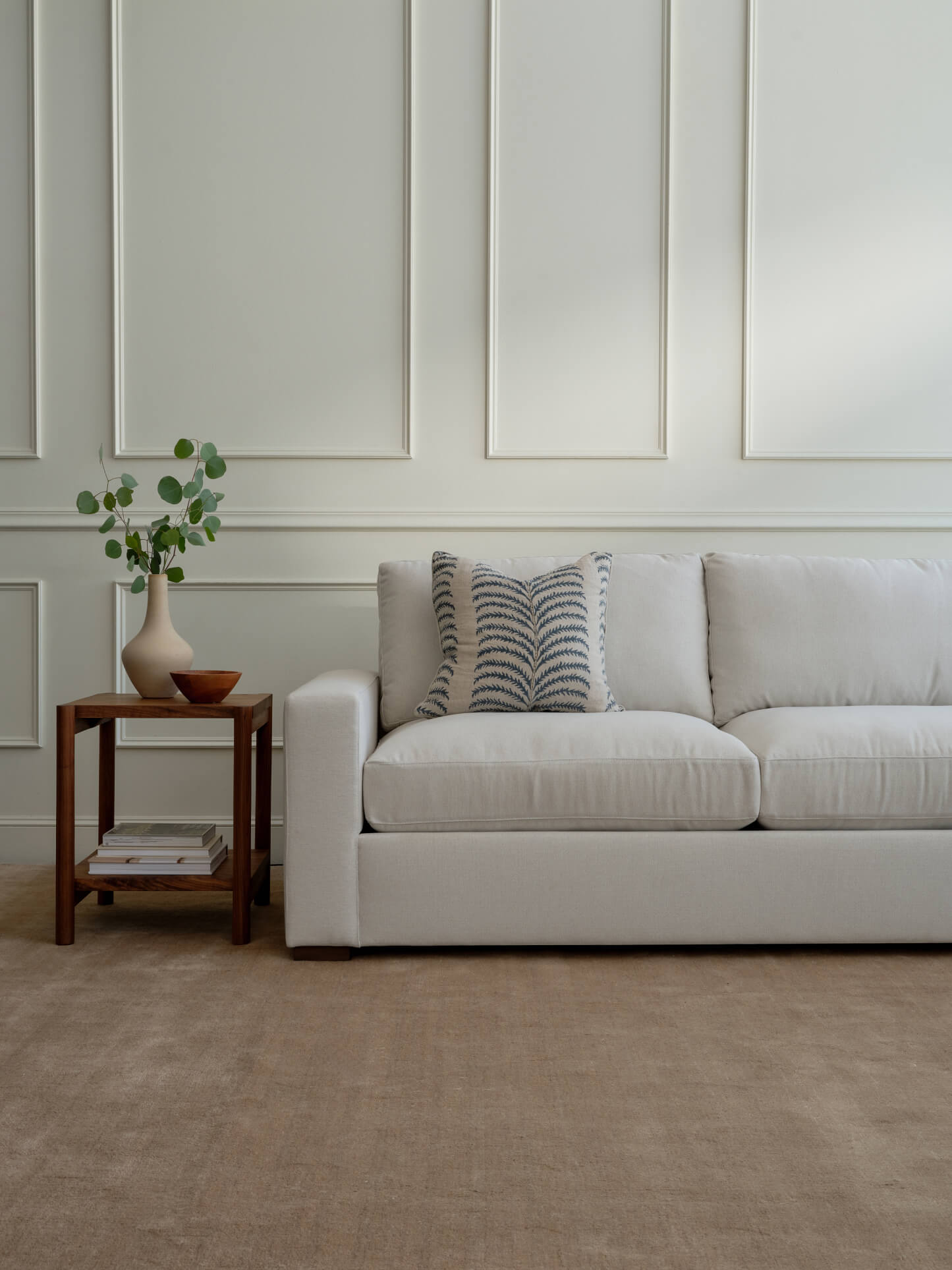 Rio Bumper Sleeper Sectional in Natural Latex
