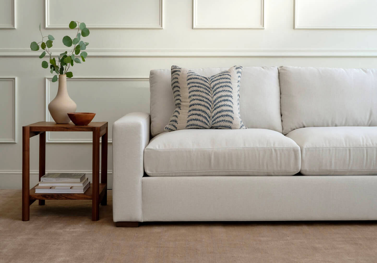 Rio Bumper Sleeper Sectional in Natural Latex