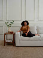 Rio Chaise Sleeper Sectional in Natural Latex