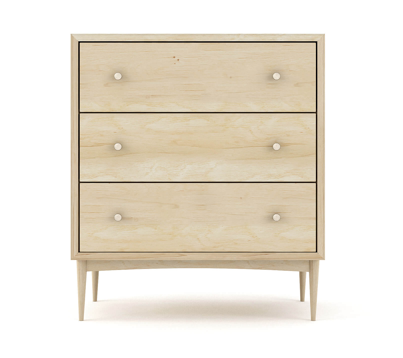 Atten 3-Drawer Tall Dresser