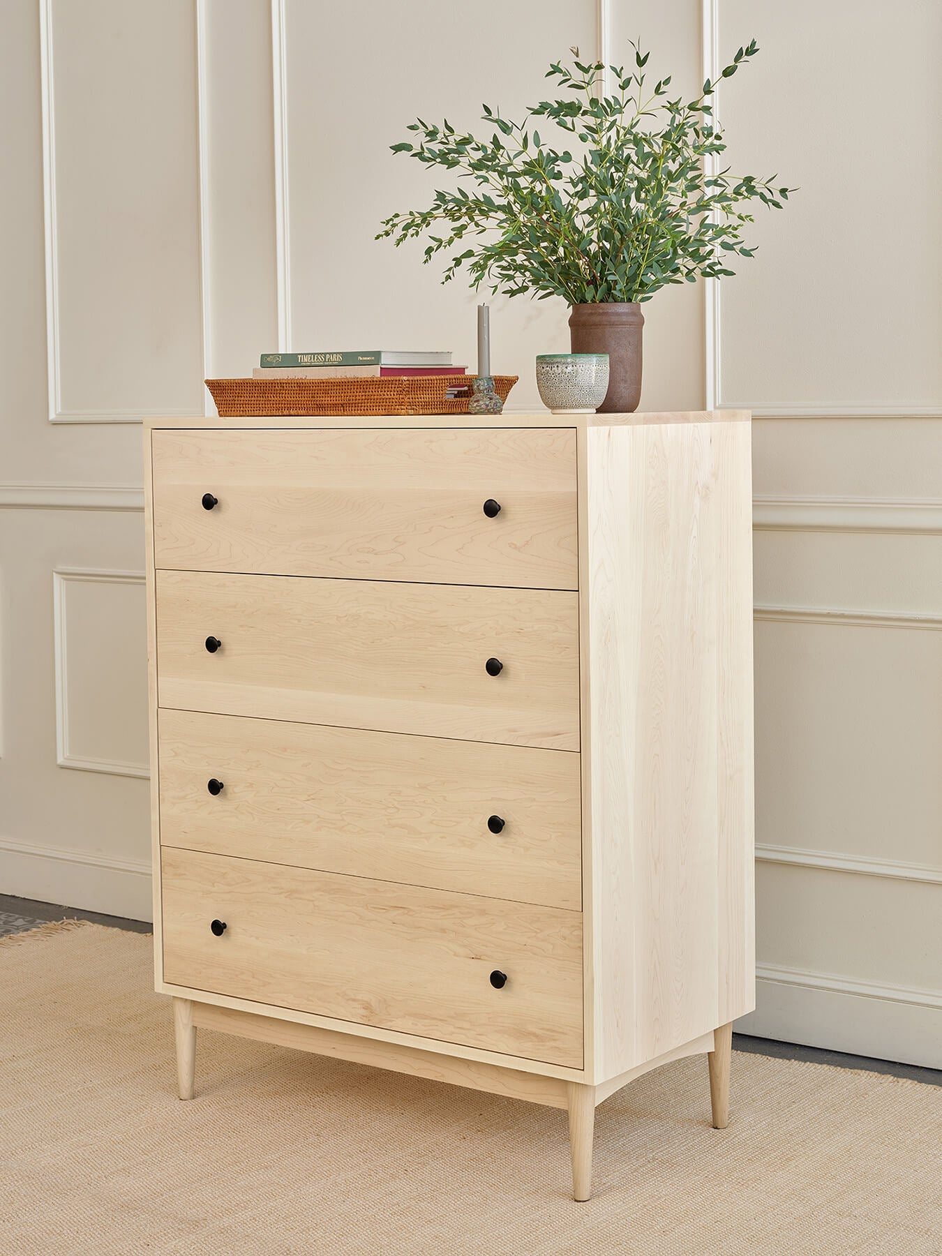 Atten 4-Drawer Tall Dresser