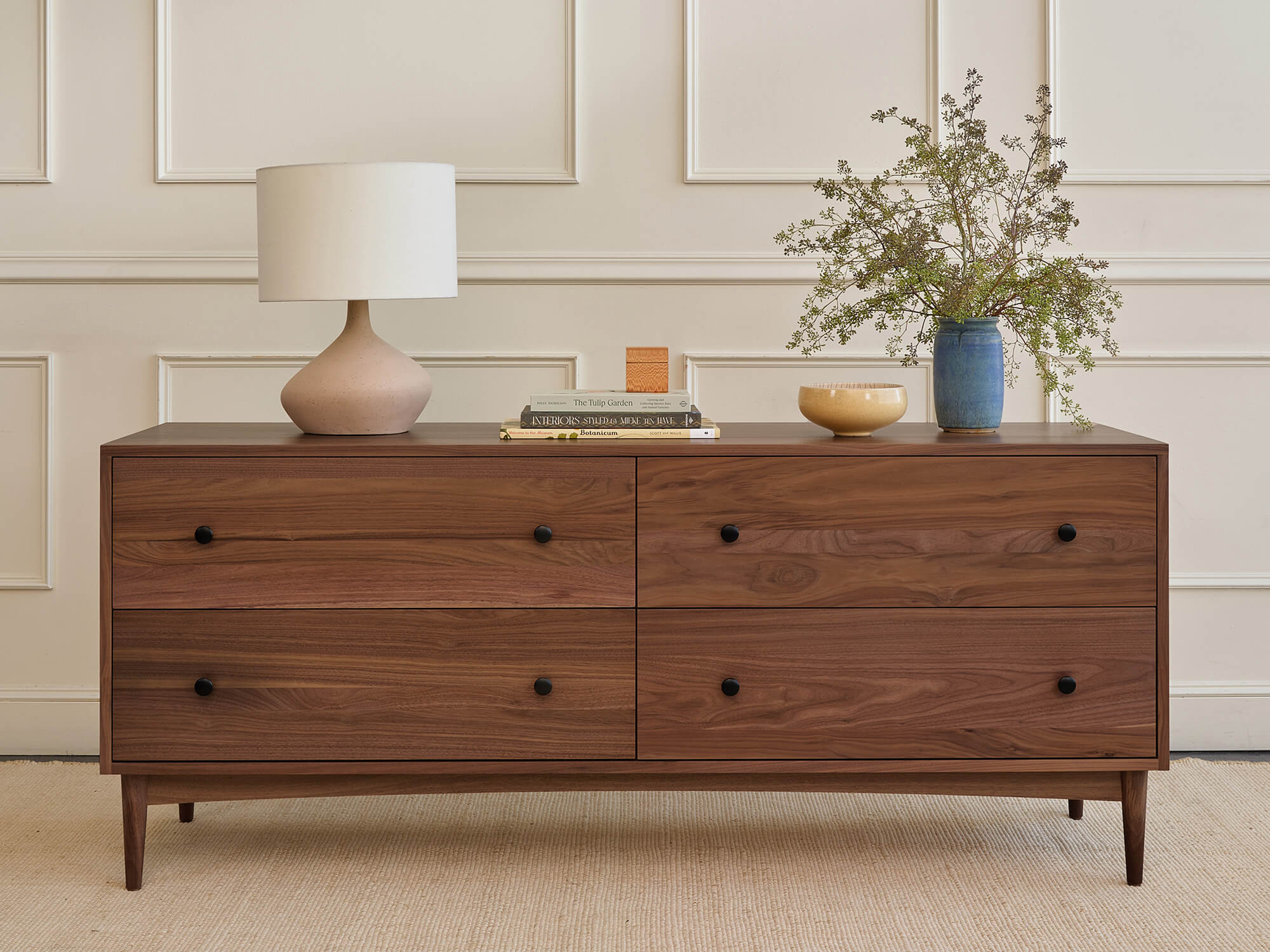 Atten 4-Drawer Wide Dresser