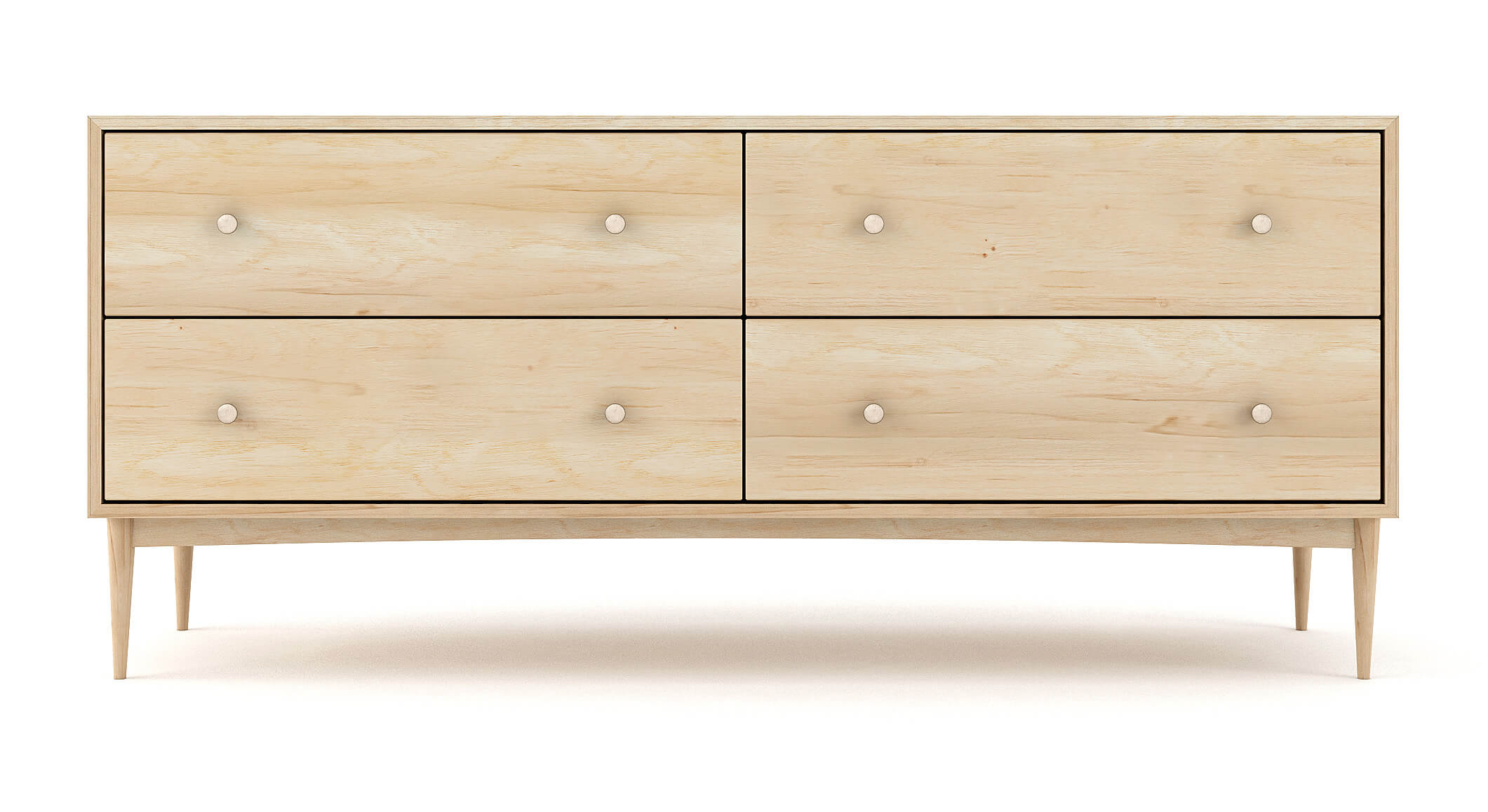 Atten 4-Drawer Wide Dresser