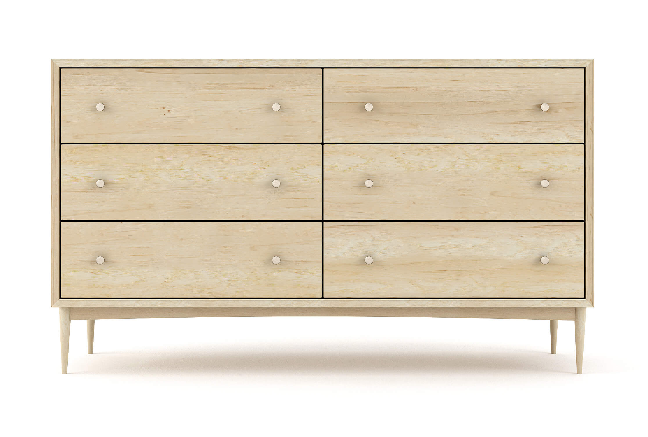 Atten 6-Drawer Wide Dresser