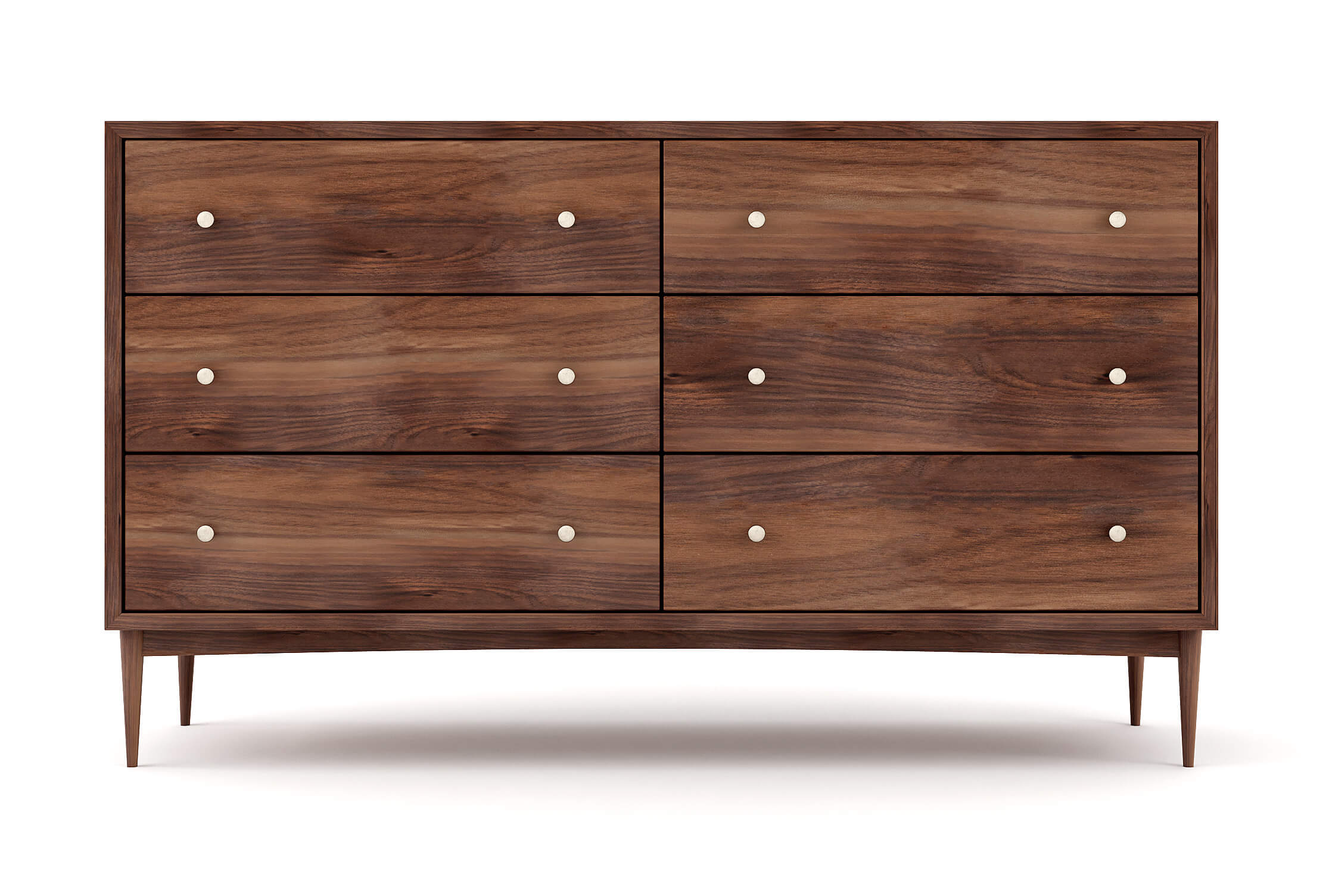 Atten 6-Drawer Wide Dresser
