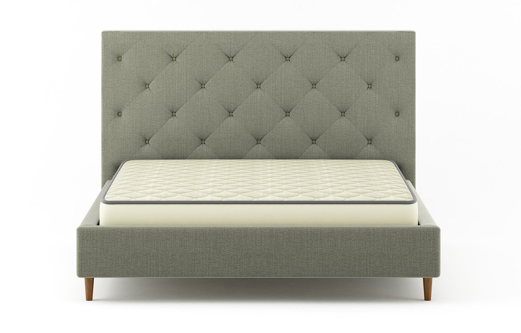 Bramo Tufted Bed in Natural Latex