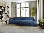 COURCHEVEL Canapé avec grande méridienne - Bleu
