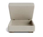Idan Storage Ottoman in Natural Latex