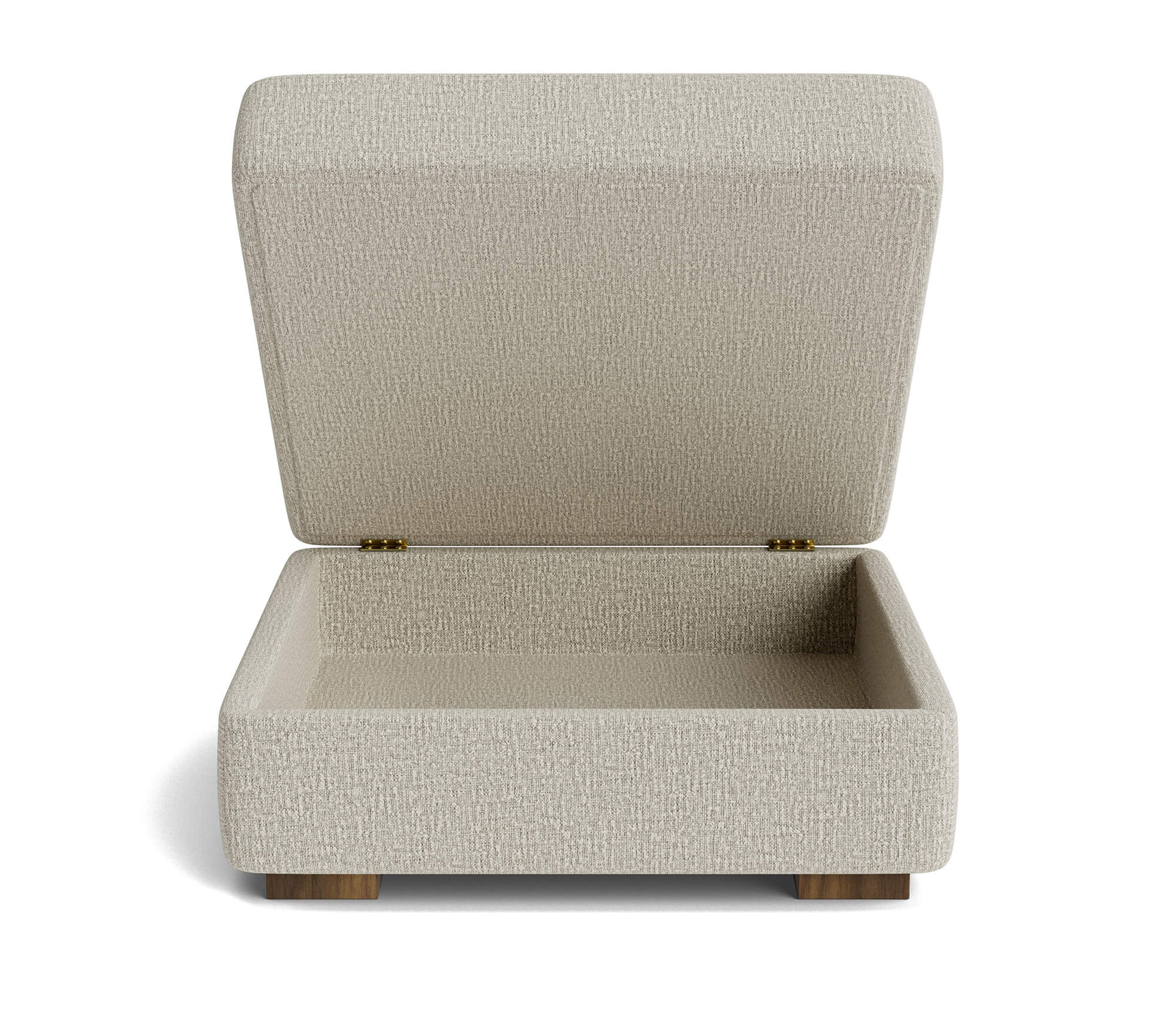 Idan Storage Ottoman in Natural Latex