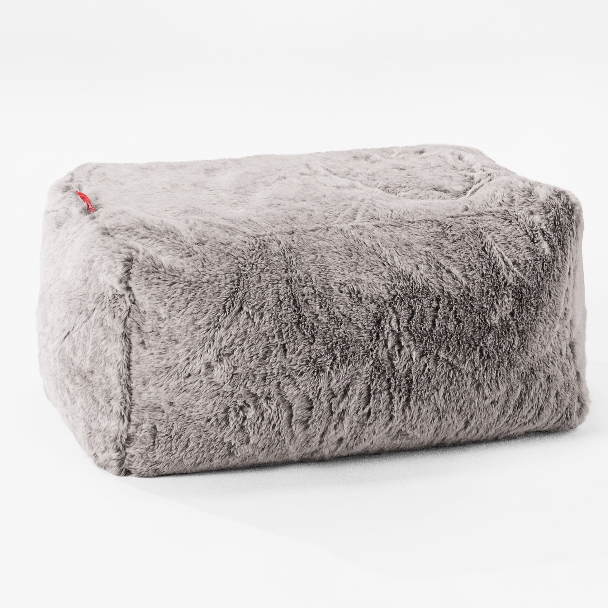 Kleiner Fußhocker Ersatz Bezug - Kaninchen Kunstfell