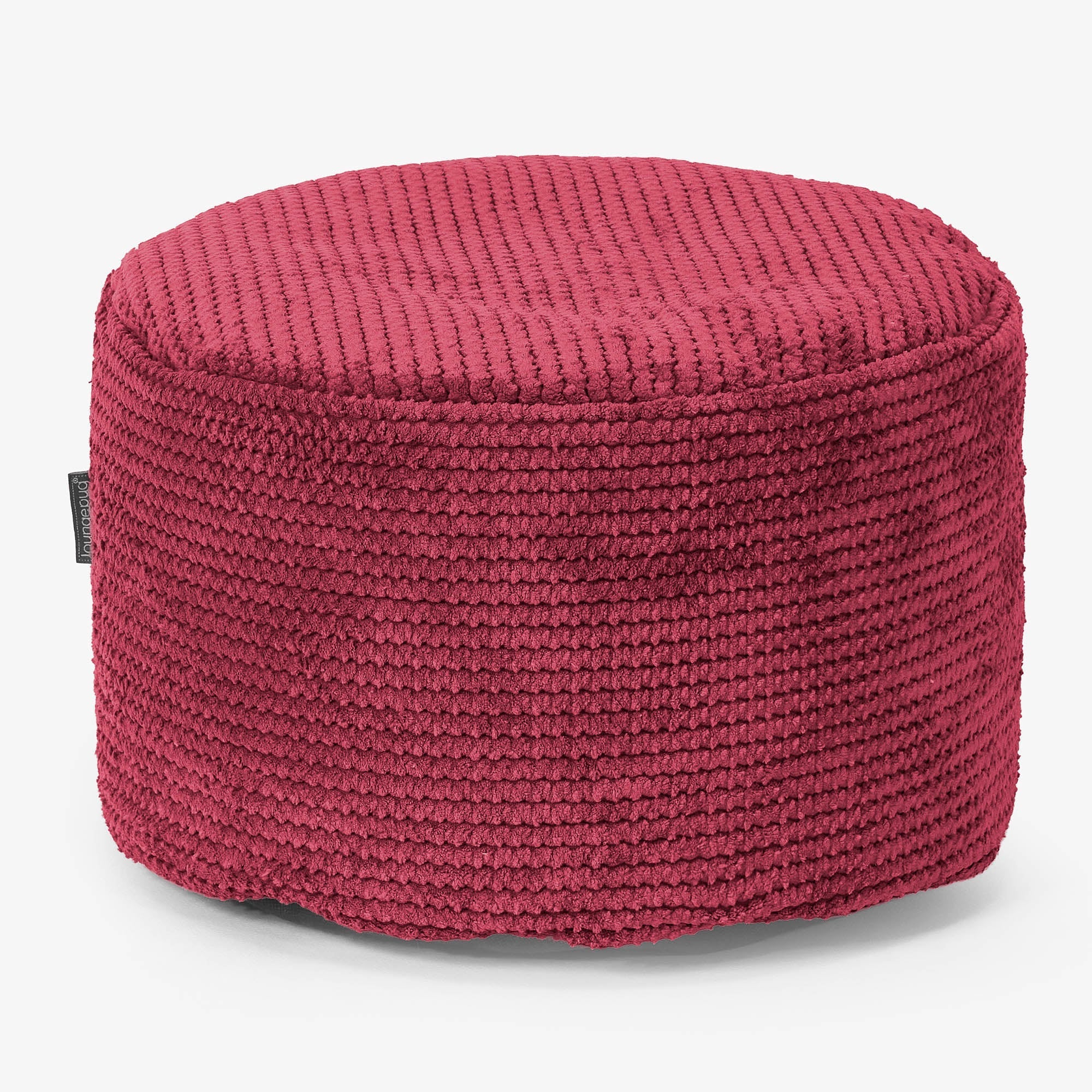 Kleiner runder Fußhocker Ersatz Bezug - Pom-Pom