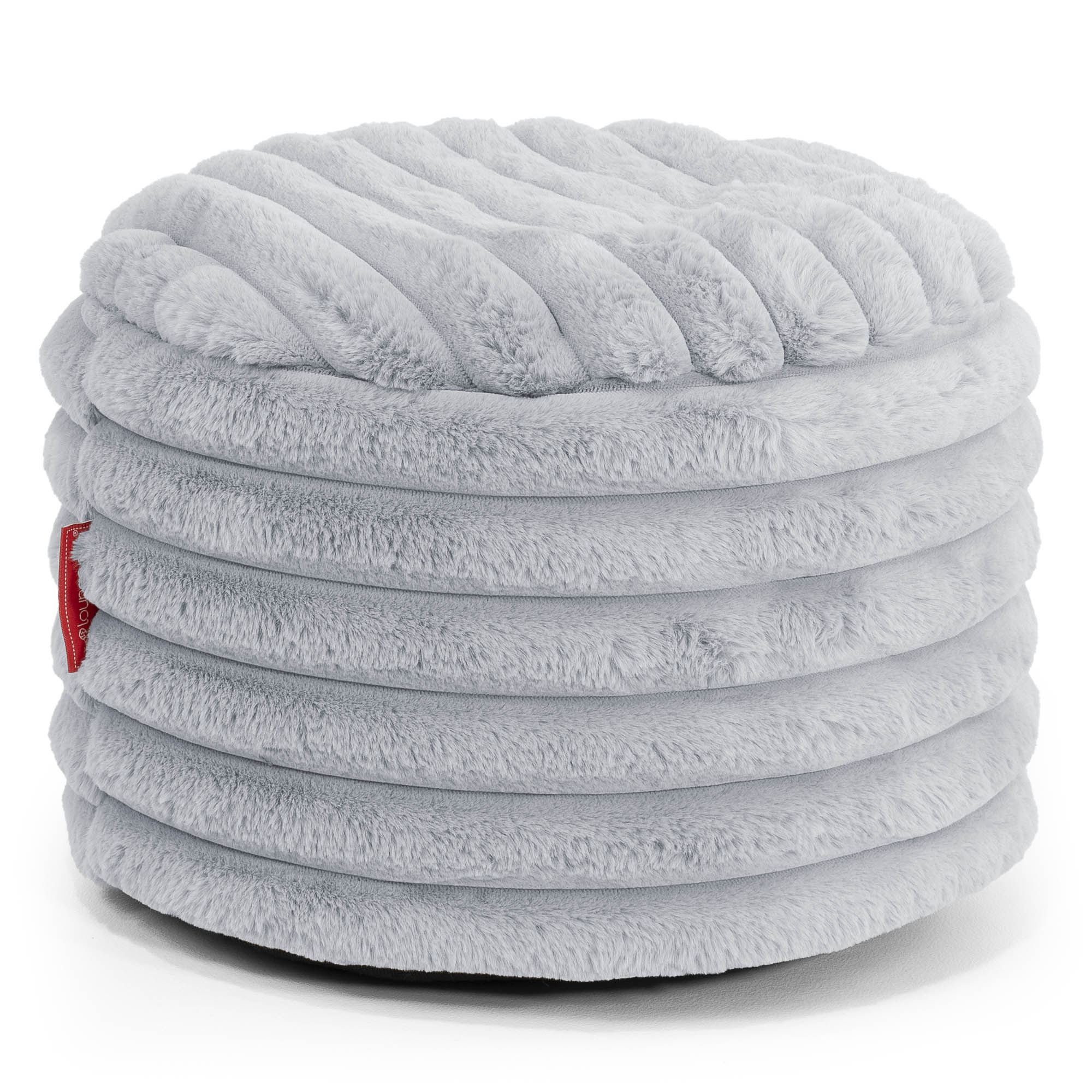 Kleiner runder Fußhocker Ersatz Bezug - Ultra Plüsch Cord