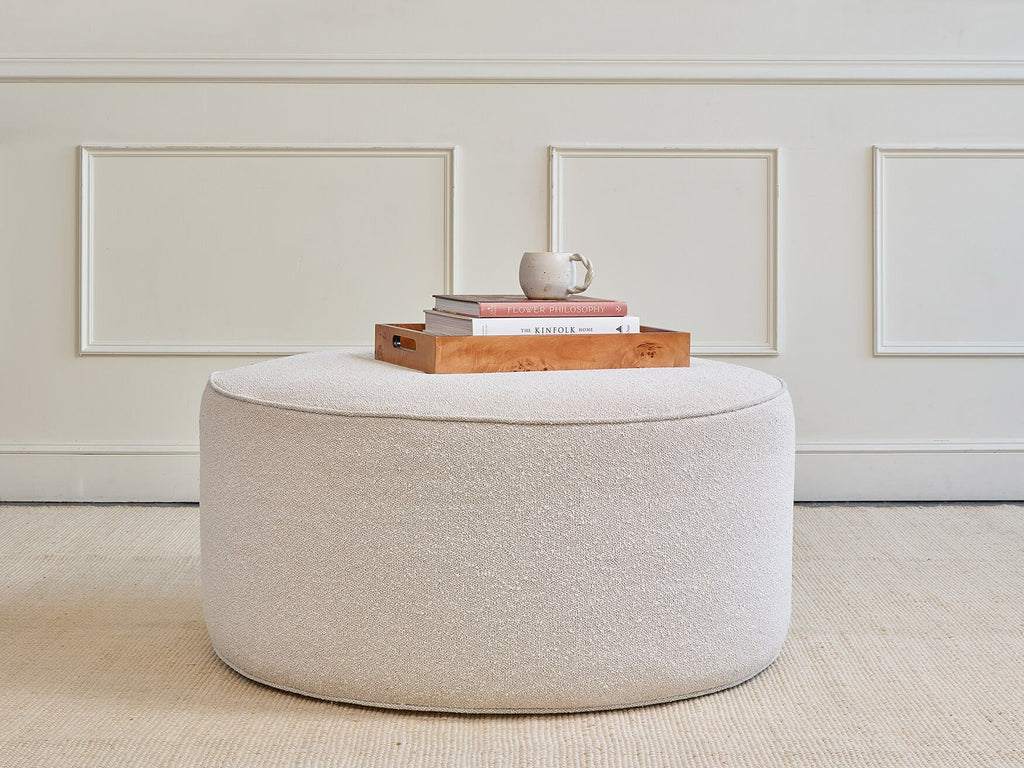 Norah Ottoman in Natural Latex