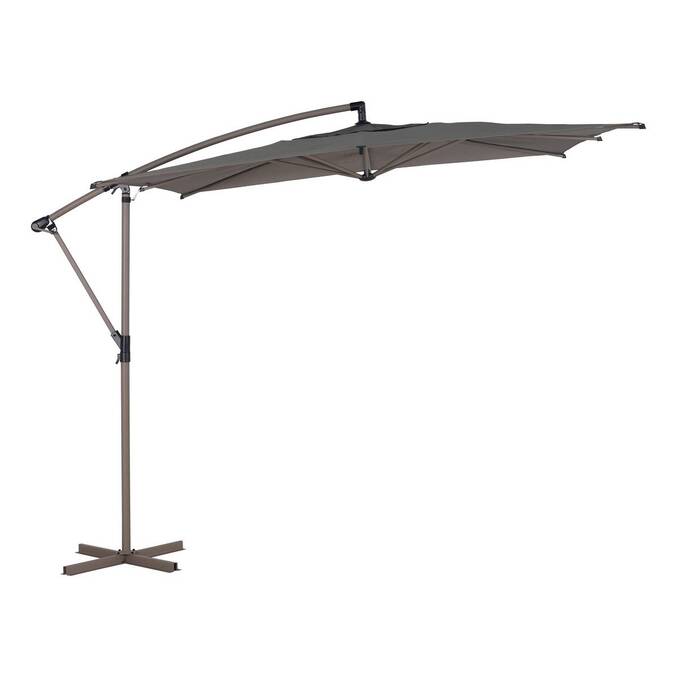 Parasol décentré carré MANOA Café