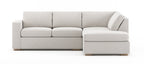 Rio Plush Bumper Sectional in Natural Latex