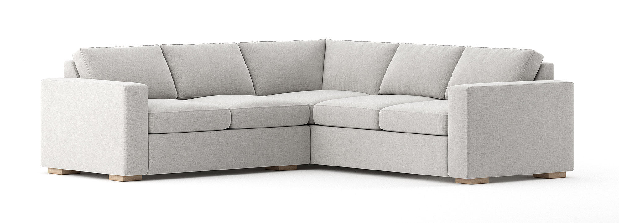 Rio Plush Corner Sectional in Natural Latex
