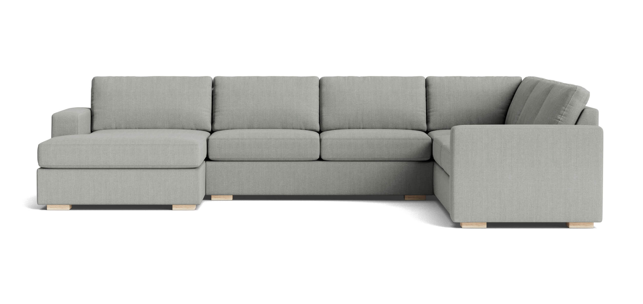 Rio Plush U Sectional in Natural Latex
