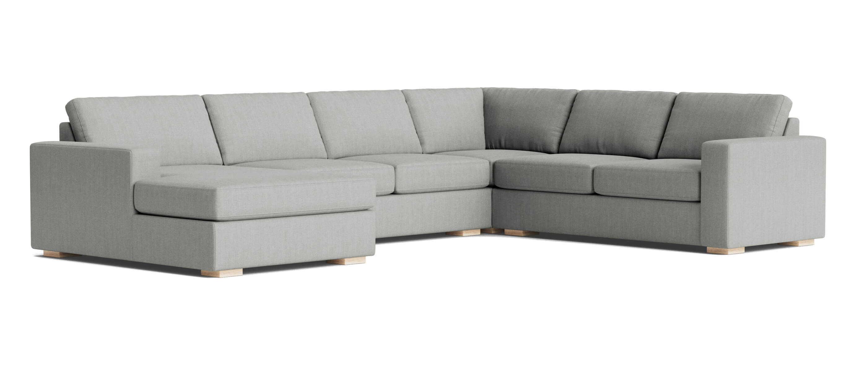 Rio Plush U Sectional in Natural Latex