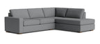 Rio Plush Bumper Sectional in Natural Latex