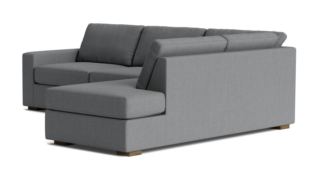 Rio Plush Bumper Sectional in Natural Latex