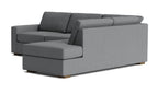 Rio Plush Bumper Sectional in Natural Latex
