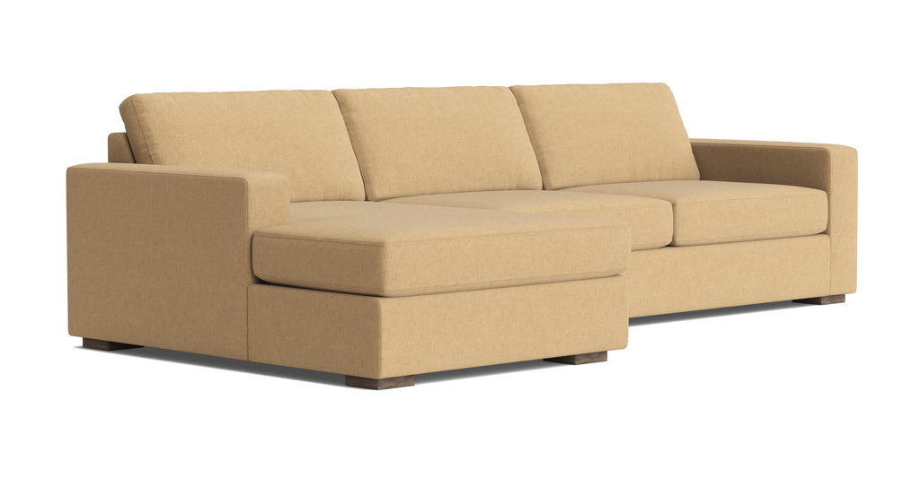Rio Plush Chaise Sectional in Natural Latex