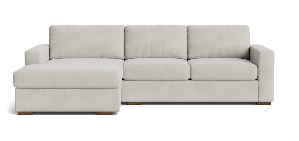 Rio Plush Chaise Sectional in Natural Latex