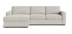 Rio Plush Chaise Sectional in Natural Latex