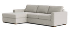 Rio Plush Chaise Sectional in Natural Latex